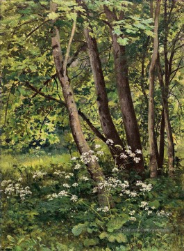 Ivan Ivanovich Shishkin œuvres - Fleurs de forêt paysage classique Ivan Ivanovitch